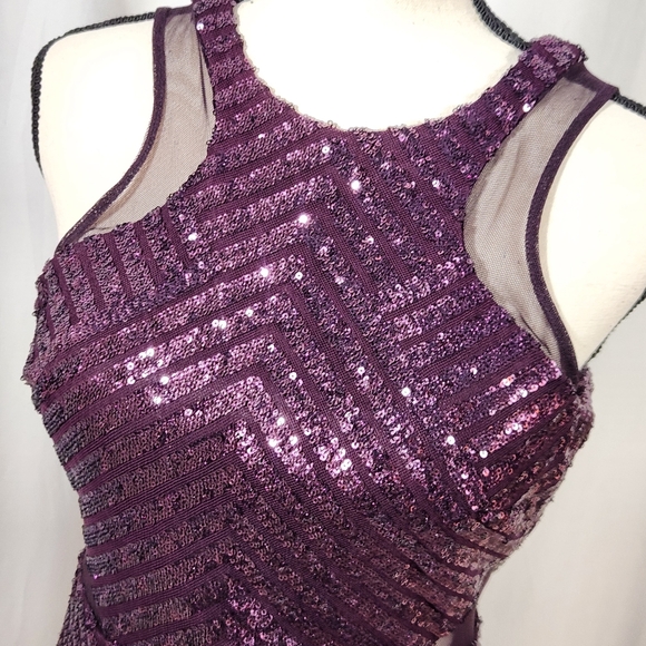 NWT Dear Moon Putple Sequin Dress Size 3 - Picture 2 of 10